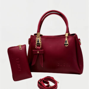 2pc Maroon handbag Set