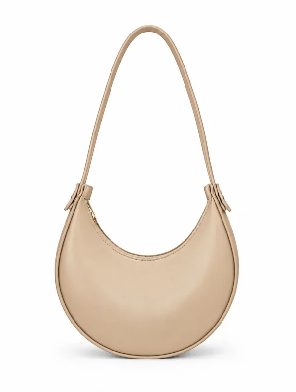 Beige Moon Bag