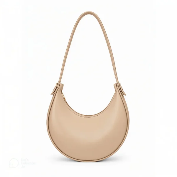 Beige Moon Bag