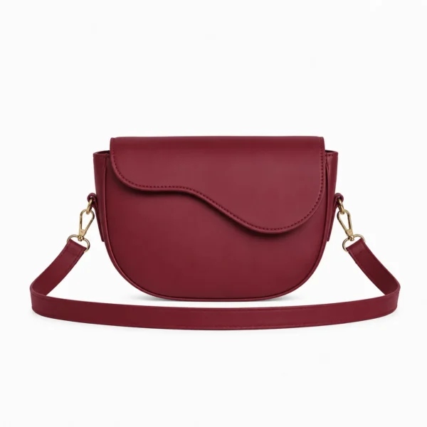 Maroon wavy Bag