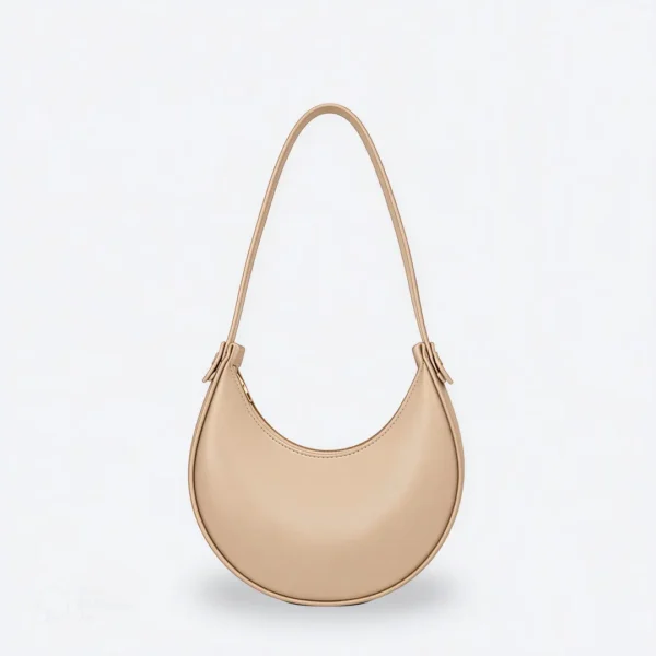 Beige Moon Bag