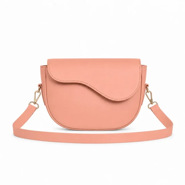 peach wavy Bag