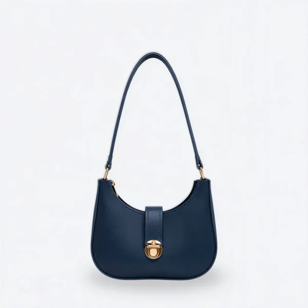 Moon Lock Shoulder Bag - Blue