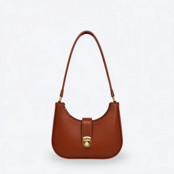 Moon Lock Shoulder Bag - Mustard