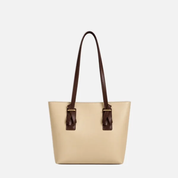 Belted Luxe Tote Bag Beige