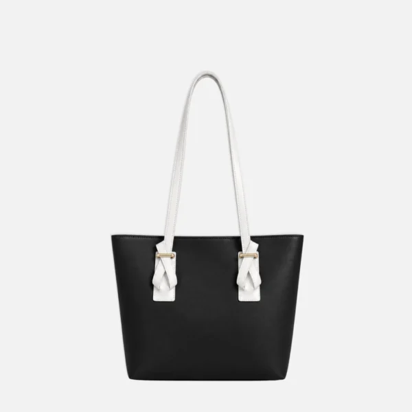 Belted Luxe Tote Bag Black