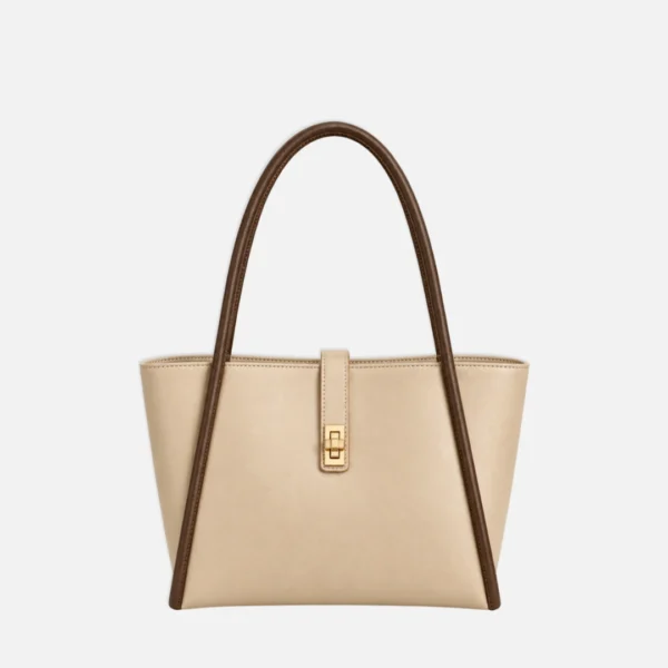 Elite Tote Bag Beige Coffee