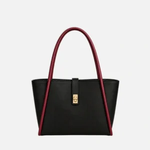 Elite Tote Bag Black Maroon