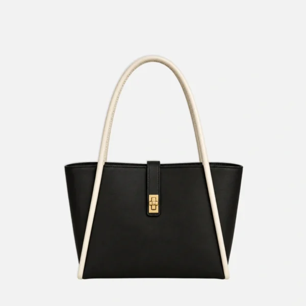 Elite Tote Bag Black White