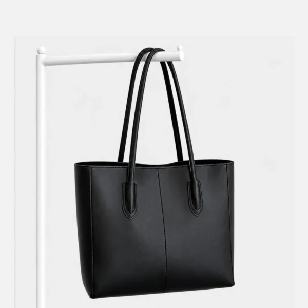 Nerva Tote Bag Zip Clouser Black