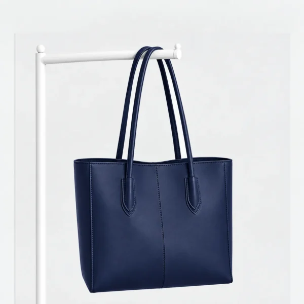 Nerva Tote Bag Zip Clouser Blue