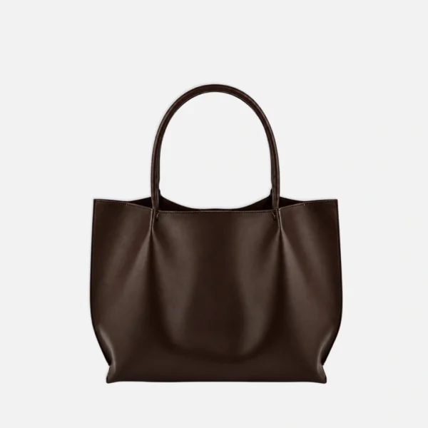 Magnetic Closure Luxe Tote Bag Coffee