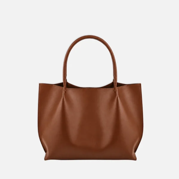 Magnetic Closure Luxe Tote Bag Mustard